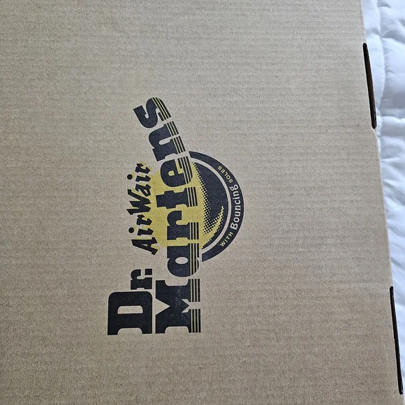 Dr. Martens Black Boots with Yellow Stitching - Picture 2 of 3